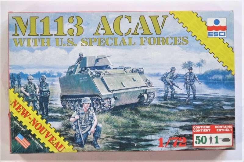 ESCI Model, M113 ACAV WITH U.S. SPECIAL FORCES 1/72 8601