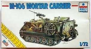 ESCI Model, M106 Mortar Carrier 1/72 Scale Plastic Model Kit - Vintage ERTL 8337
