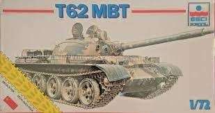 ESCI Model, Vintage T62 MBT Tank Model Kit - 1/72 Scale
