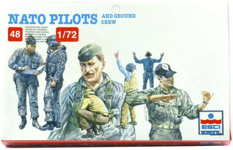 NATO Pilots and Ground Crew ESCI  #243 - 1/72 scale Vintage