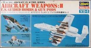 Model U.S Aircraft Weapons II (Guided Bombs & Gun Pods) Hasegawa X72-2 1/72 Scale