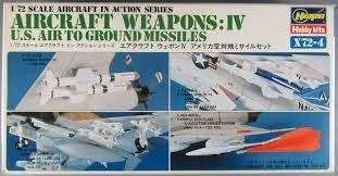 Model U.S Aircraft Weapons IV(Air to Ground Missiles) Hasegawa X72-4 1/72 Scale