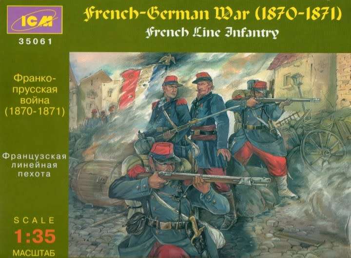 French-German War (1870-1871) French Line Infantry ICM | No. 35061 | 1:35 (Box art 2009 release)