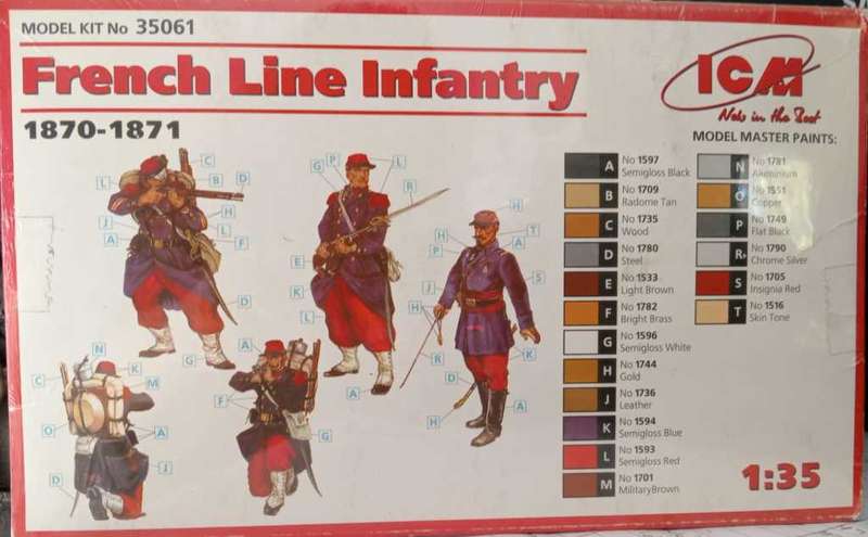 French-German War (1870-1871) French Line Infantry ICM | No. 35061B | 1:35