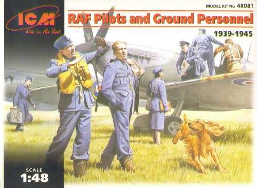 Pilots and Ground Personnel (1939-1945) Royal Air Force Fighter Command ICM | No. 48081 | 1:48