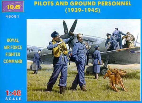 Pilots and Ground Personnel (1939-1945) Royal Air Force Fighter Command ICM | No. 48081 | 1:48