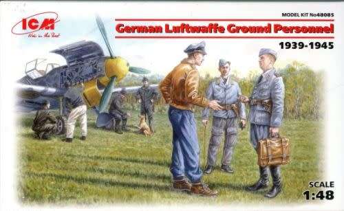 German Luftwaffe Ground Personel 1939 - 1945 ICM | No. 48085 | 1:48