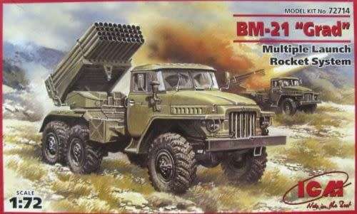 BM-21 Grad Multiple Launch Rocket System ICM 72714