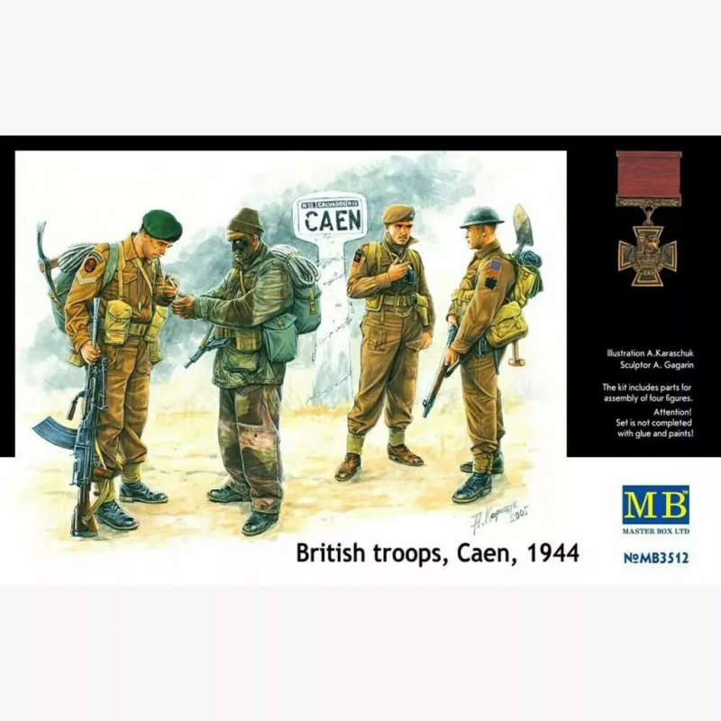 British Troops, Caen, 1944 Master Box | No. MB3512 | 1:35
