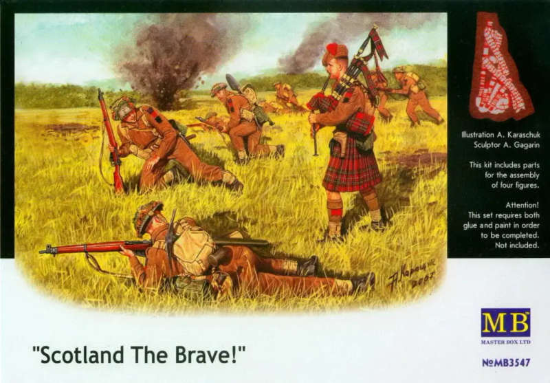 MASTER BOX , Scotland The Brave! - Plastic model kit MB3547 Scale Figure Kit 1:35