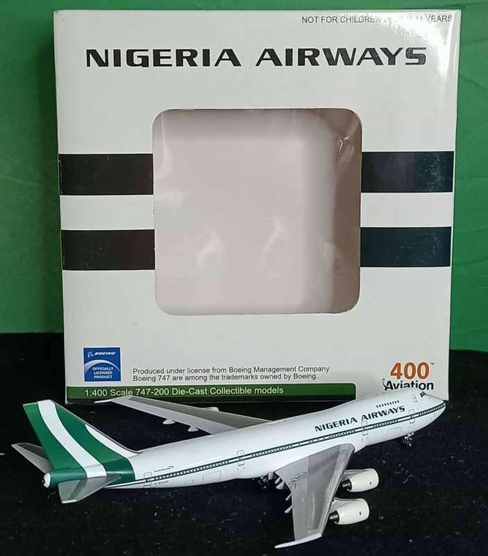 Nigeria Airways Boeing 747-200 G-BDXO Rare Limited Edition.1:400 Aviation400