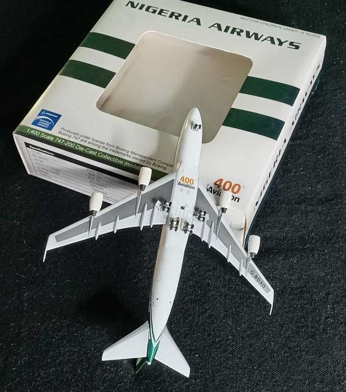 Nigeria Airways Boeing 747-200 G-BDXO Rare Limited Edition.1:400 Aviation400