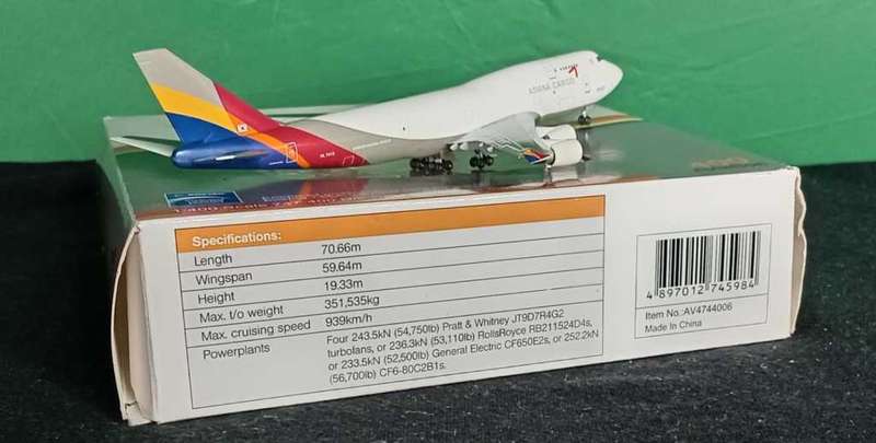 Asiana Cargo Boeing 747-400 HL7413 1:400 Aviation400
