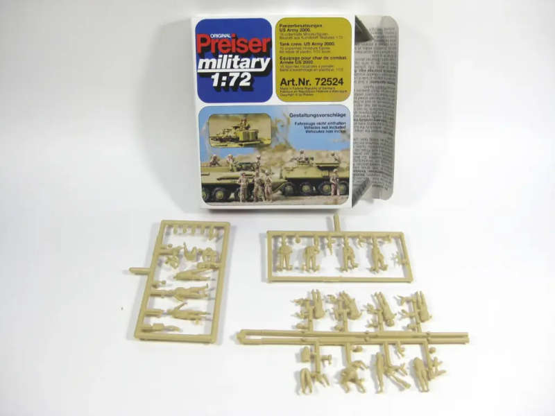 "Tank Crew US Army" , 72524 , Plastic models,Toy Soldiers. Preiser Military 1:72