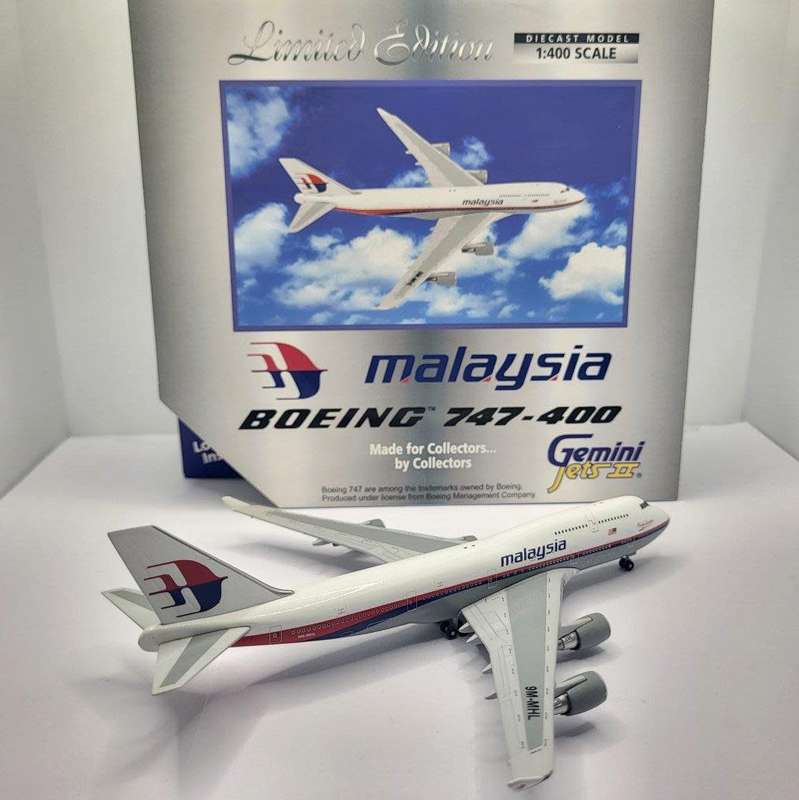 Malaysia Airlines B747-400 9M-MHL Gemini JetsII 3557449 1,400