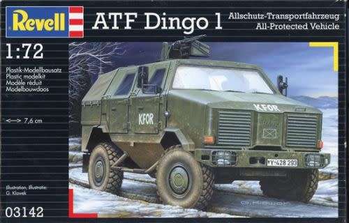 Revell Model, ATF Dingo 1 All-Protected Vehicle 1/72 kit # 03142