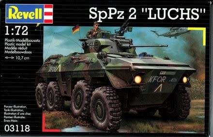 Revell Model, SpPz 2 "LUCHS"  1/72 kit # 03118 Plastic kit