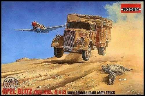 Opel Blitz (Kfz 305 4 x 2) WWII German Main Army Truck ROD710 Roden 1/72 Scale
