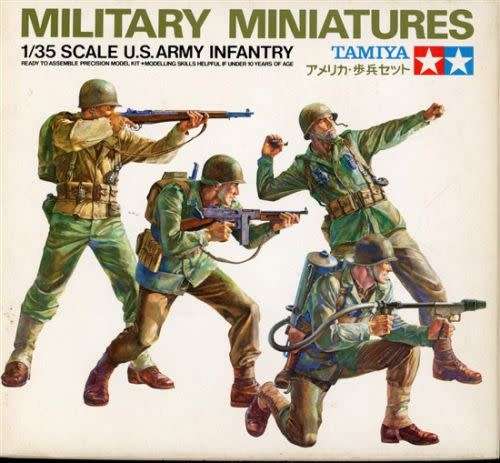 Military Miniatures U.S. Army Infantry - Tamiya 1/35 Scale #3513