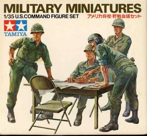 Military Miniatures U.S. Command Figure Set - Tamiya 1/35 Scale #3579
