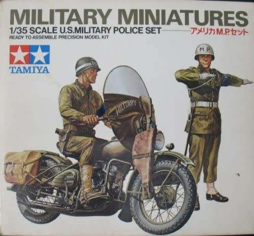 Military Miniatures U.S. Military Police Set Tamiya 1/35 Scale #MM184