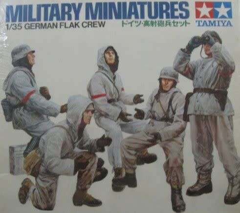 Military Miniatures German Flak Crew Tamiya 1/35 Scale #MM194