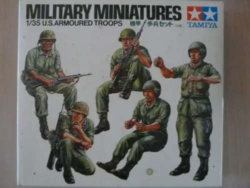 Military Miniatures U.S. Armoured Troops Tamiya 1/35 Scale #35117