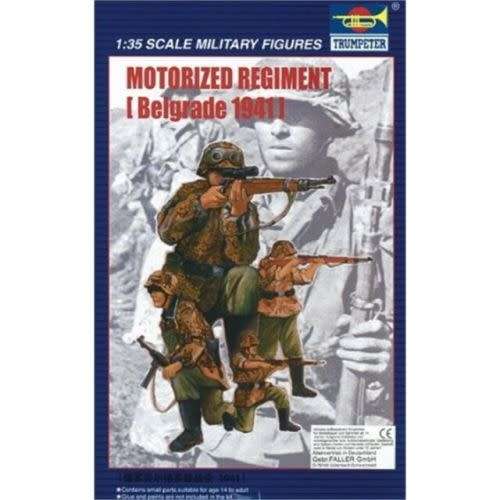 Motorized Regiment [Belgrade 1941] Military Figures Plastic Trumpeter Model Kit 00403