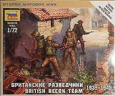 British Recon Team 1939 - 1945 WWII Plastic Model Kit Zvezda 6226