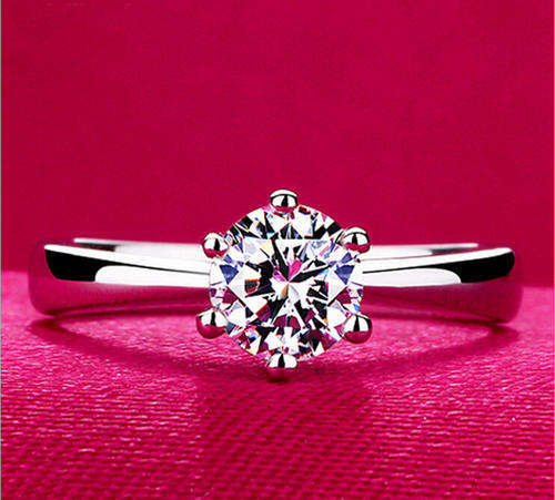 Classic 925 Cubic Zirconia Diamond Size 7