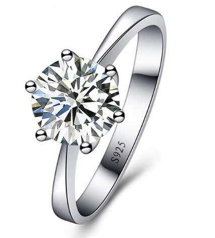 STUNNING 925 Sterling Silver Rings for Women (SIZE 7 or  8 )