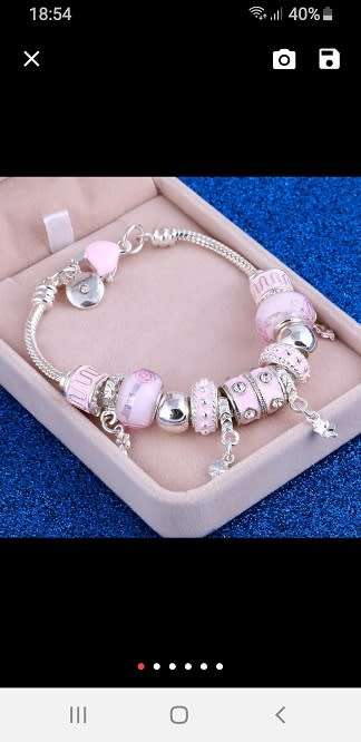 STUNNING Pandora look bracelet - Brand New - light Pink