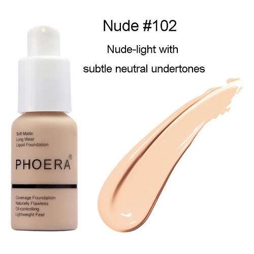 PHOERA!!! Excellent Matt Foundation - Full Cover - NUDE