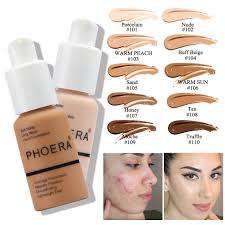 PHOERA Foundation Concealer Makeup Full Coverage TAN, NUDE, or SAND