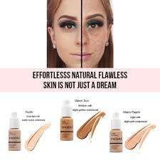 PHOERA Foundation Concealer Makeup Full Coverage TAN, NUDE, or SAND