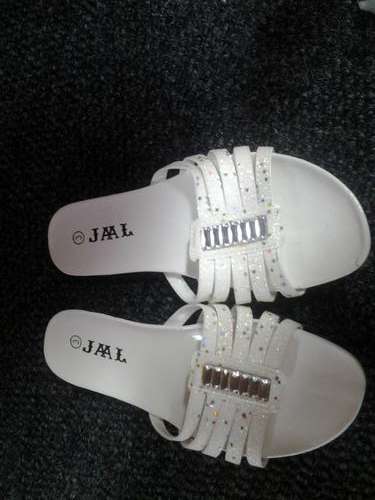 WHITE SANDALS SIZE (3)- NORMAL LADIES - SHIPPING R40