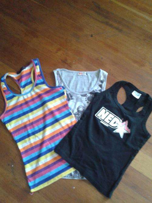 3 Summer tops- very good condition - small