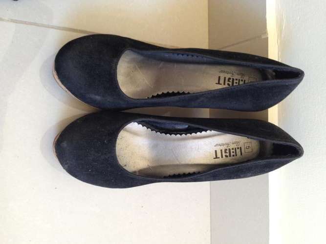 Size 5 Legit Black Wedges - Stunning ..worn only twice