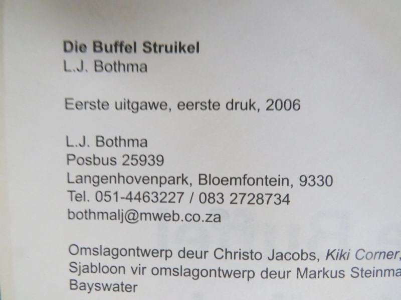 Die Buffel Struikel deur L.J. Bothma