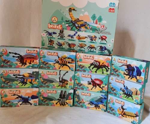 TOY BUILDING BLOCKS.INSECT, ANIMAL DINOSAUR COMBO SETS