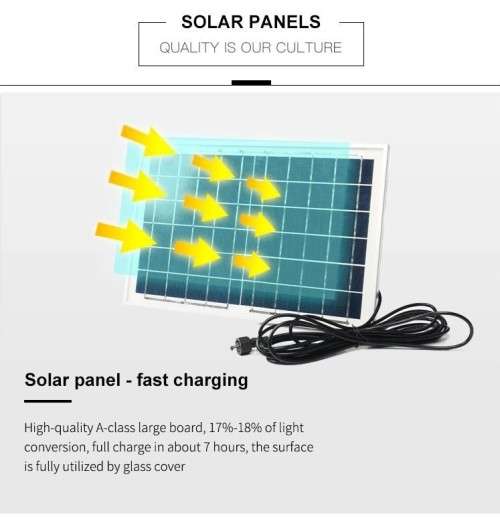 SOLAR LIGHT*. 200W led spotlight with solar panel*