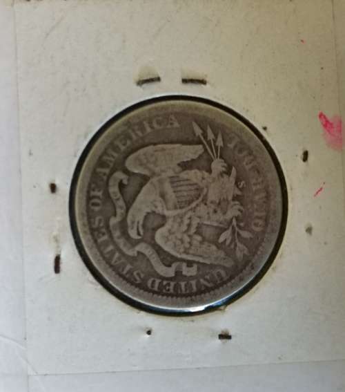 1875 S Quarter Dollar Silver seated liberty San Francisco mint