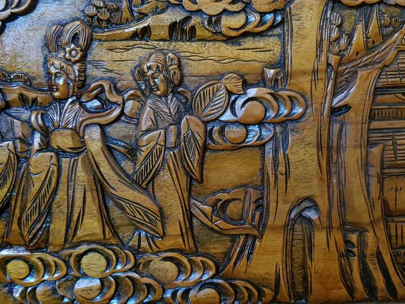 19th Century Carved Chinoiserie Camphor Chest