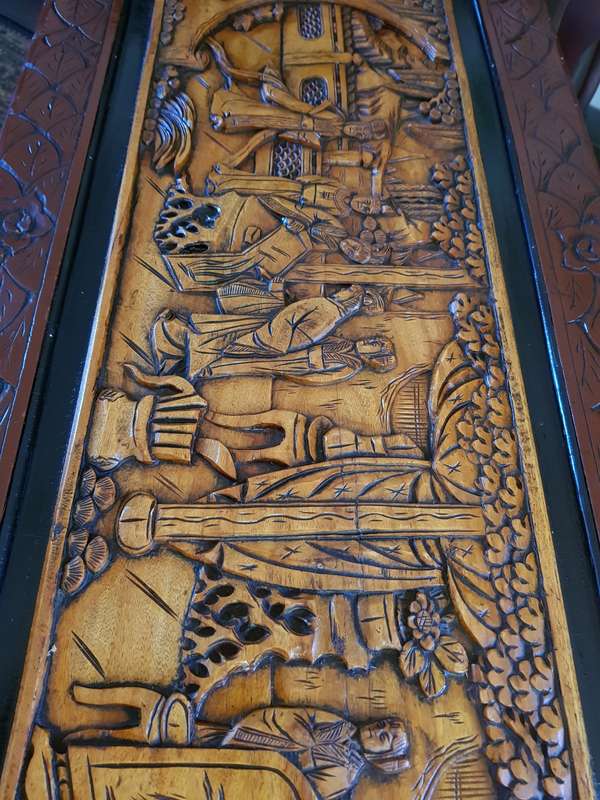 19th Century Carved Chinoiserie Camphor Chest