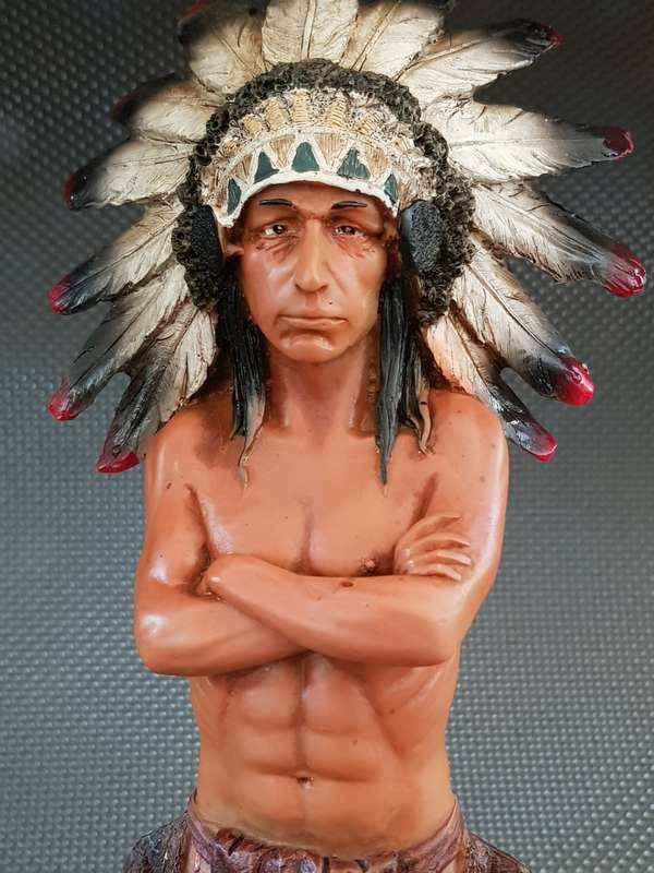 Native American Indian Chief Figurine