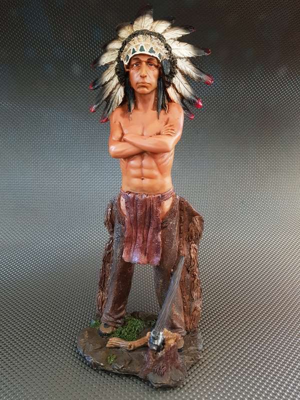 Native American Indian Chief Figurine