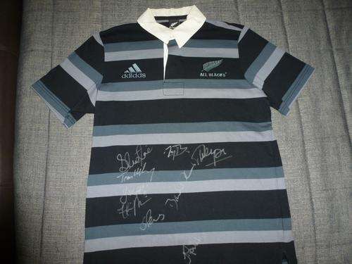 Signed All Blacks/Blues Rugby Shirt Jersey