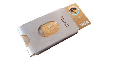 Original Prins Stainless Steel Wallet / Money clip / Cardholder - Anti Theft RFID Protected