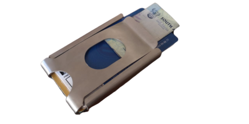 Original Prins Stainless Steel Wallet / Money clip / Cardholder - Anti Theft RFID Protected