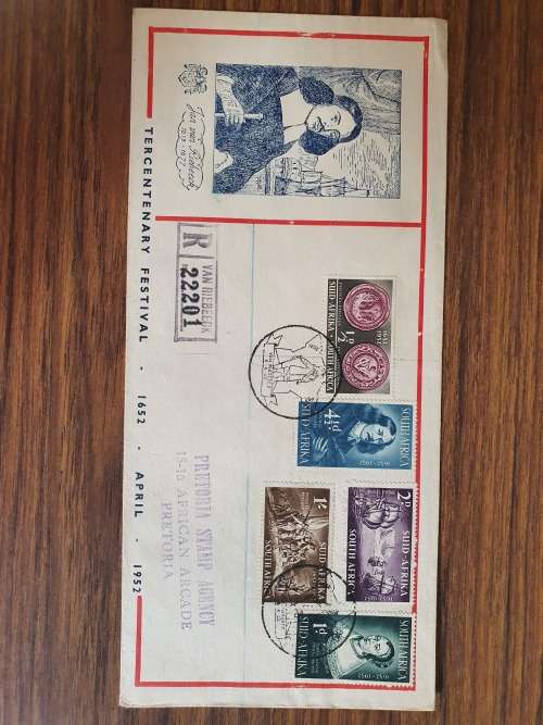 Cover Tercentenary Festival Cover Van Riebeeck 1952